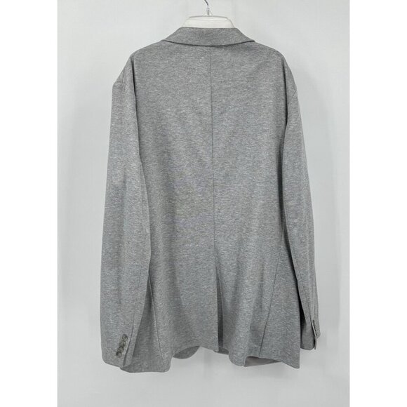 STAFFORD jacket blazer sport coat unlined unstructured classic fit gray 48L - Picture 6 of 10